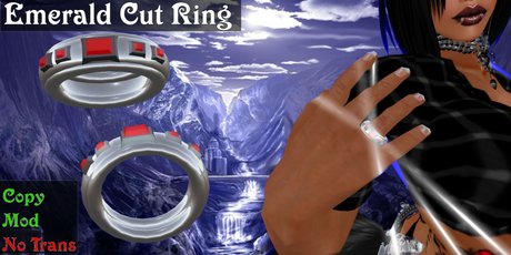 Second Life Marketplace - Emerald Cut Ring